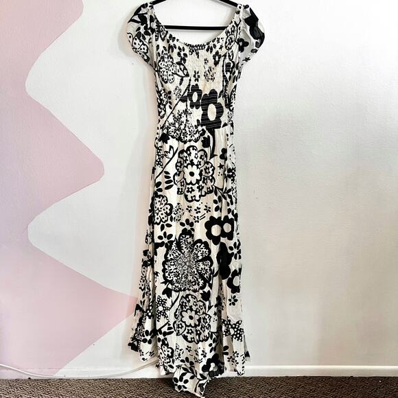 Free People Floral Ultraviolet Maxi Dress Boho Cottagecore Fairycore Medium - Picture 1 of 6